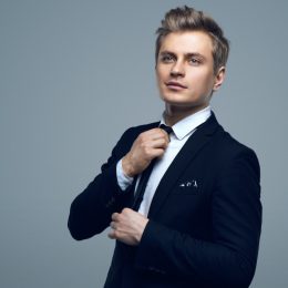 Conceited Young Man in a Suit