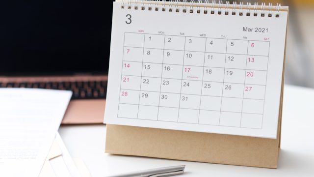 Mini Desk Calendar