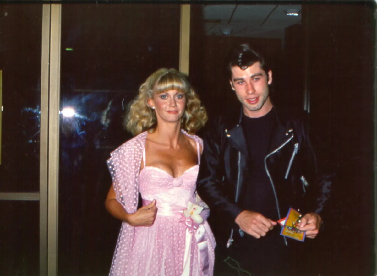 Olivia-Newton John and John Travolta at the Grease premiere in 1978