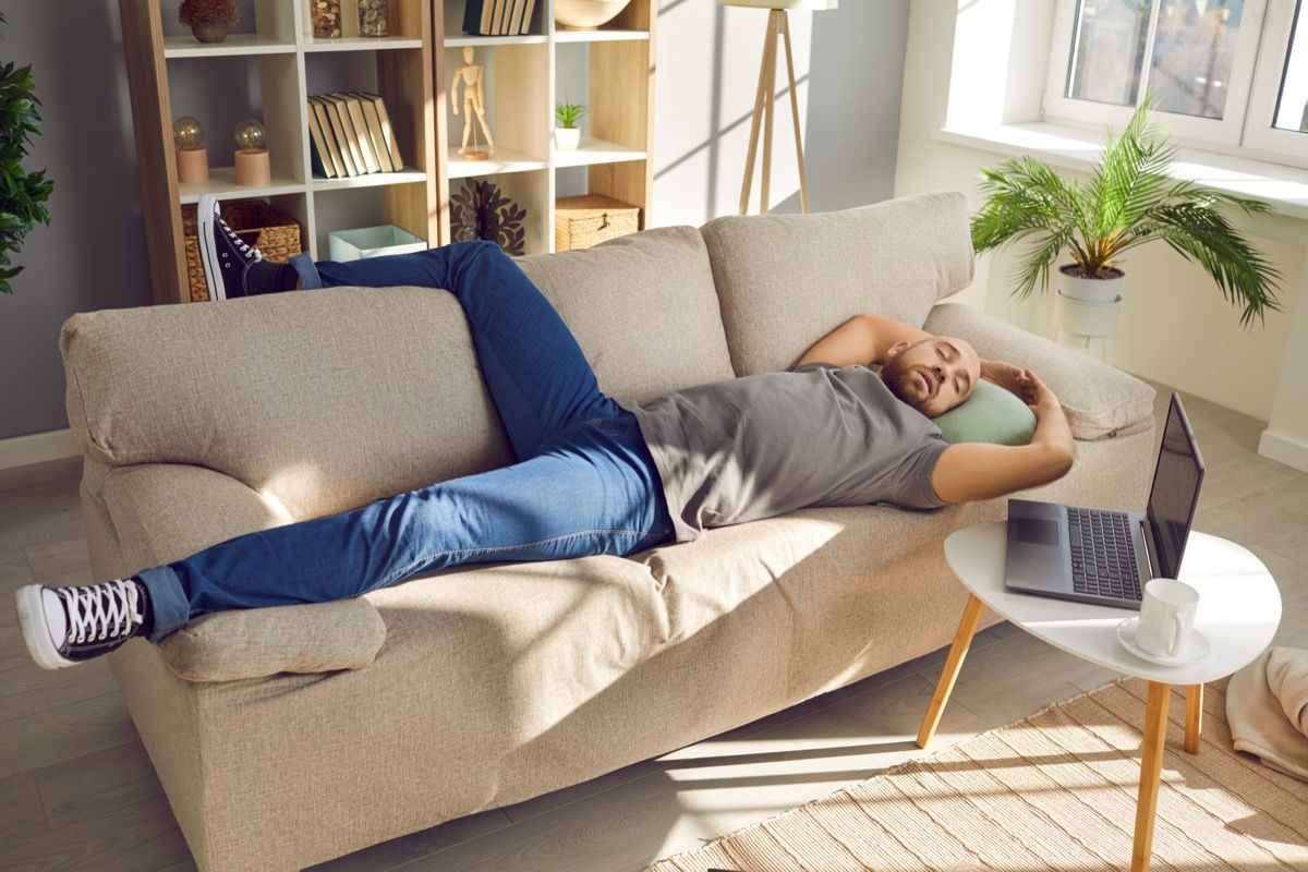 Lounging on online couch