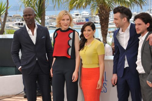 Djimon Hounsou, Cate Blanchett, America Ferrera, Jay Baruchel, and Kit Harington at the 2014 Cannes Film Festival