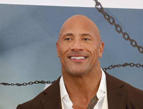 Dwayne Johnson at the premiere of "Fast & Furious Presents: Hobbs & Shaw" in 2019