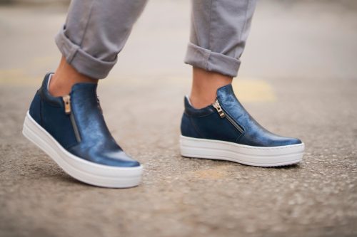 modern leather sneakers