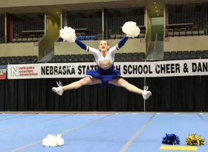 Cheerleader Abandoned Competes Solo