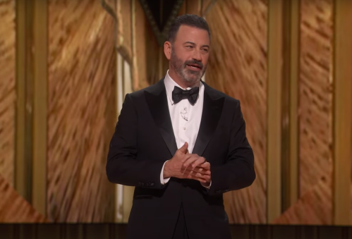 Jimmy Kimmel hosting the 2023 Oscars