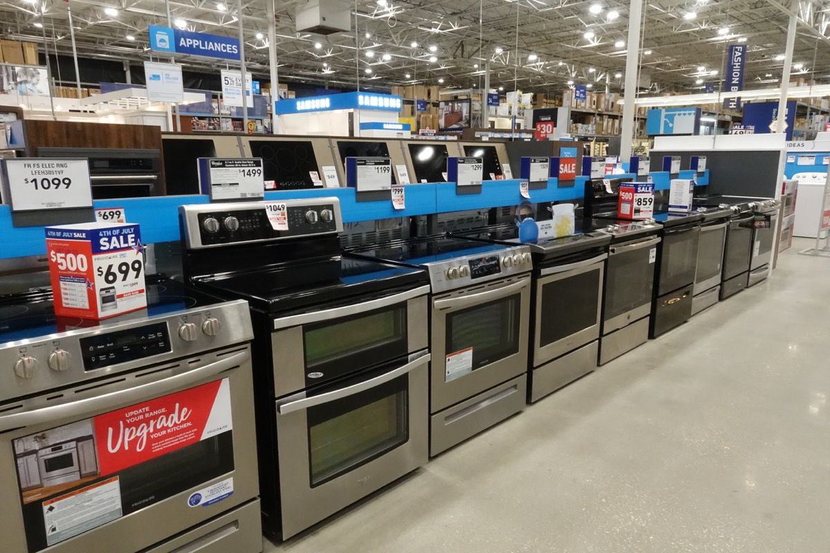 Lowe S Slammed For Slashing Its Military Discount Best Life   Lowes Appliances In Store News 1 