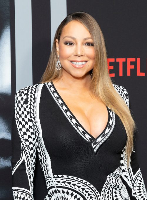 Mariah Carey at the premiere of "A Fall from Grace" in 2020