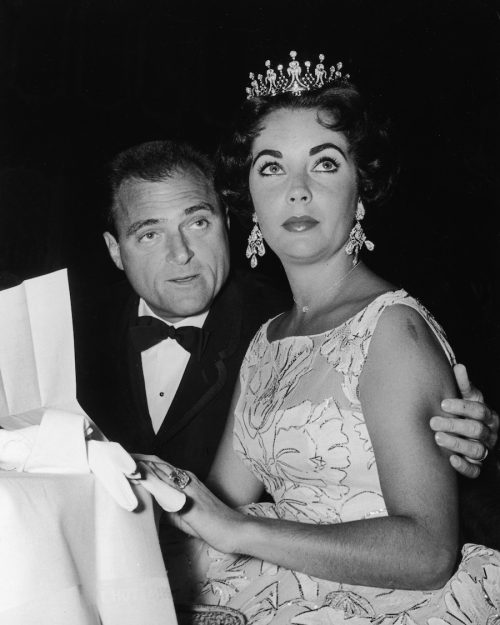 Mike Todd and Elizabeth Taylor at the 1957 Golden Globe Awards