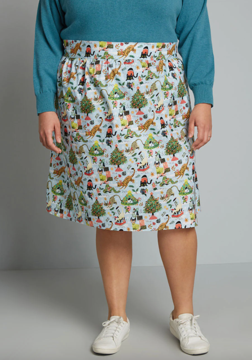 product shot of a ModCloth retro skirt