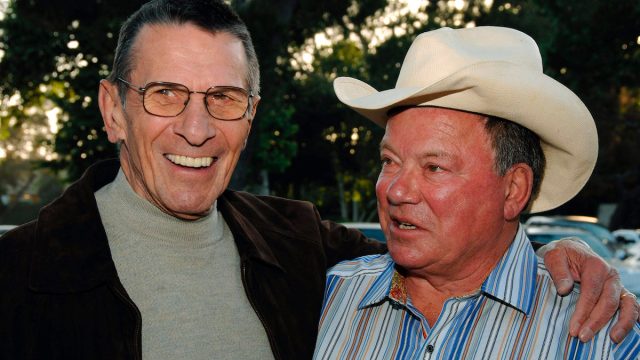 Leonard Nimoy and William Shatner at the Hollywood Charity Horse Show in 2009