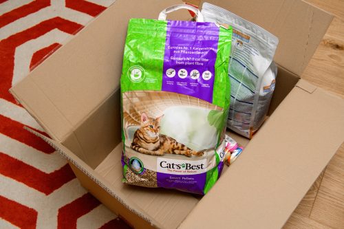 pet food in open box