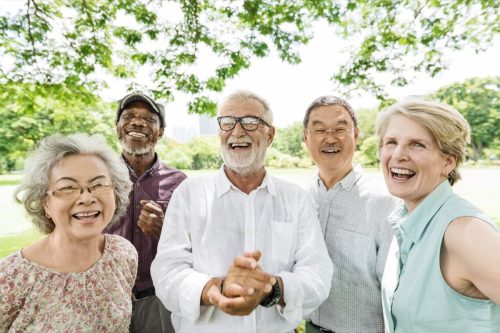 Group of Senior Retirement Friends