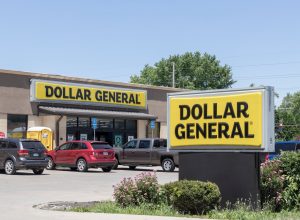 Dollar General Retail Location. Dollar General is a small box discount retailer.