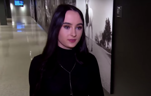 Rose Blake in a video for "Inside Edition" in 2019