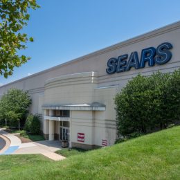 Entrance to Sears superstore in Dulles Town Center Mall in Virginia