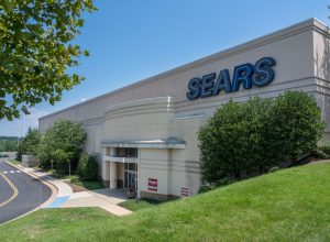 Entrance to Sears superstore in Dulles Town Center Mall in Virginia