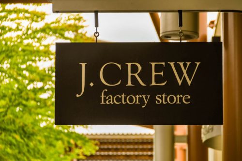 j.crew factory store sign