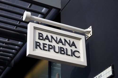 sign for banana republic