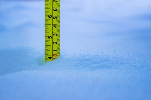 measuring snow depth