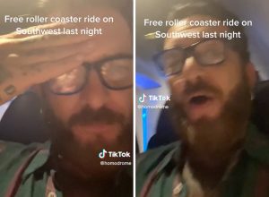 Southwest Flight Has Rollercoaster Turbulence