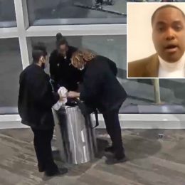 Man's Bag Thrown Out by Airline Worker