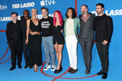 The "Ted Lasso" cast at the season 2 premiere in 2021