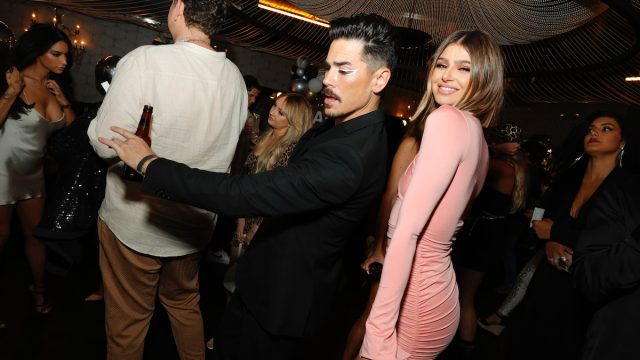 Tom Sandoval and Raquel Leviss at a party in June 2021