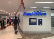 USPS United States Post Office location at L'Enfant Plaza underground shops in southwest DC