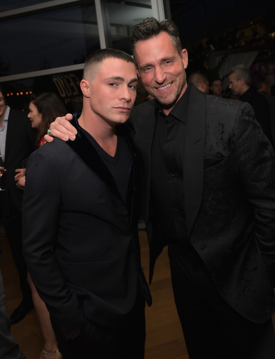 Colton Haynes and Jeff Leatham in 2017