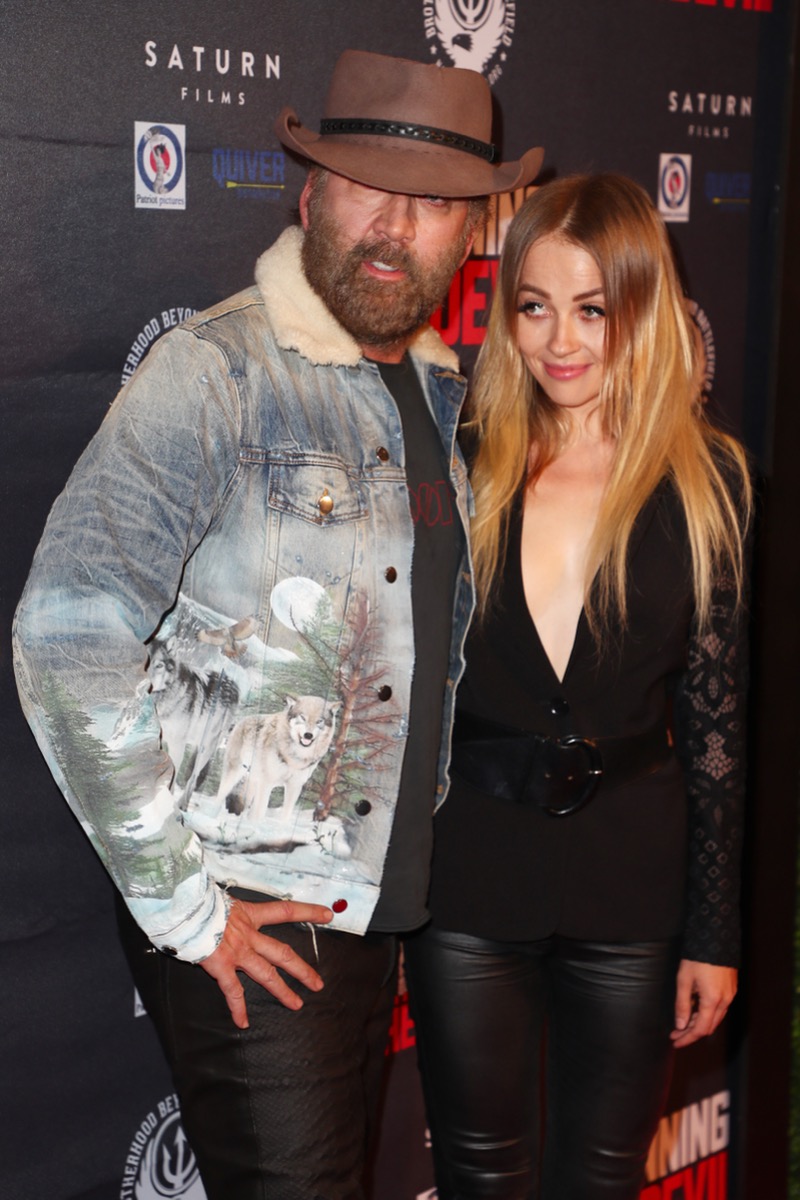 Nicolas Cage and Erika Koike in 2019