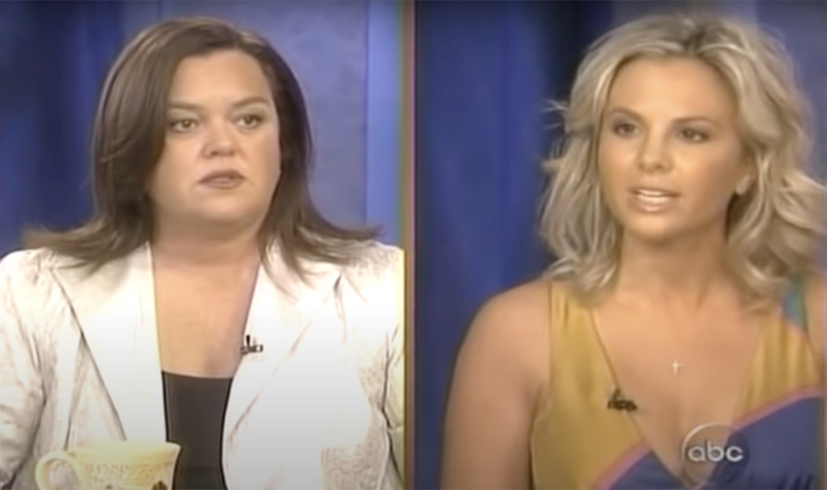 Rosie O'Donnell and Elisabeth Hasselbeck on The View in 2007
