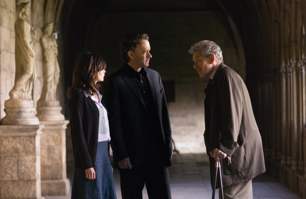 Audrey Tautou, Tom Hanks, and Ian McKellen in The Da Vinci Code