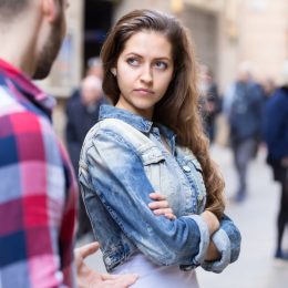 Woman Angrily Crossing Arms