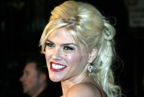 Anna Nicole Smith at the premiere of "Be Cool" in 2005