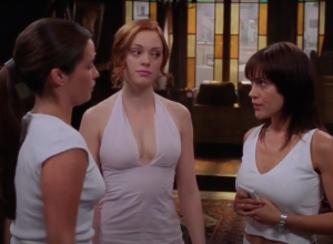 Holly Marie Combs, Rose McGowan, and Alyssa Milano on "Charmed"