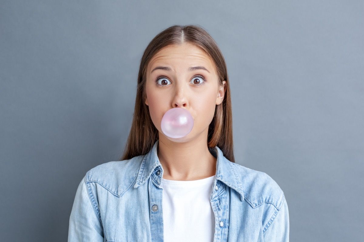 What Happens To Your Body If You Swallow Gum Best Life   Chewing Gum 