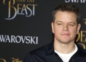 Matt Damon at the premiere of "Beauty and the Beast" in 2017