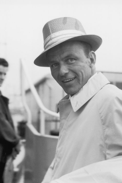 Frank Sinatra at London Airport in 1958