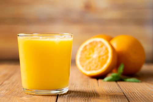 Fresh Orange Juice in a Glass