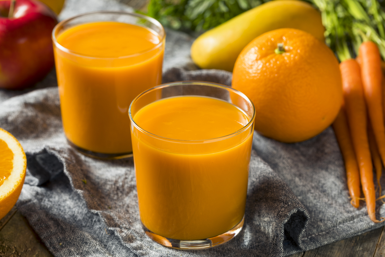 orange carrot ginger juice