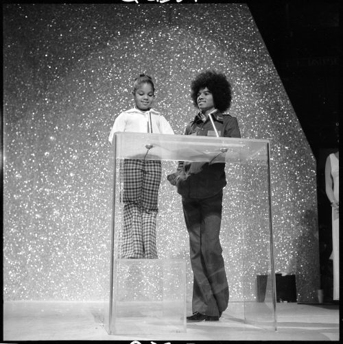 Janet and Michael Jackson at the 1975 American Music Awards