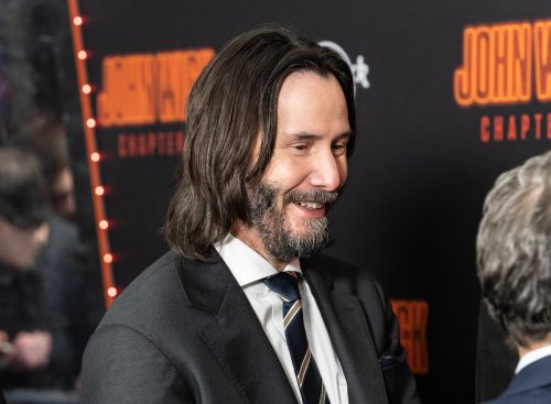 Keanu Reeves at a screening of "John Wick: Chapter 4" in March 2023
