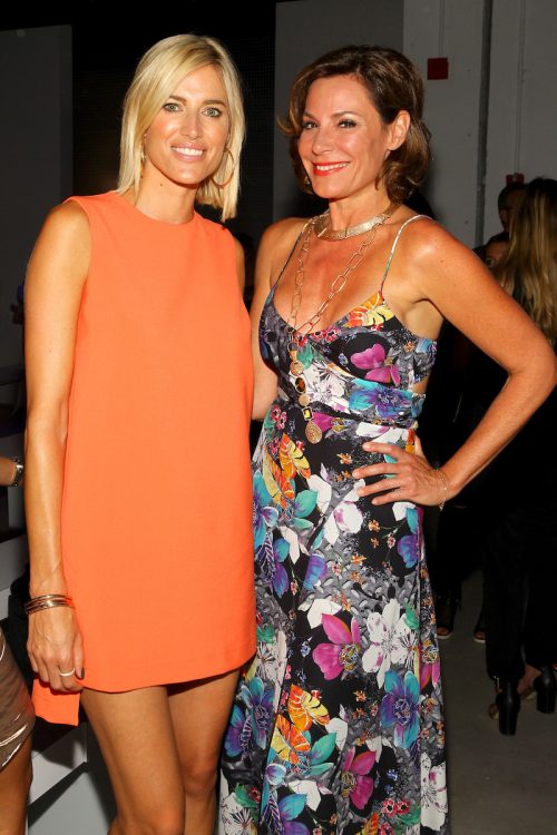 Kristen Taekman and Luann de Lesseps at the Nicole Miller show in 2015