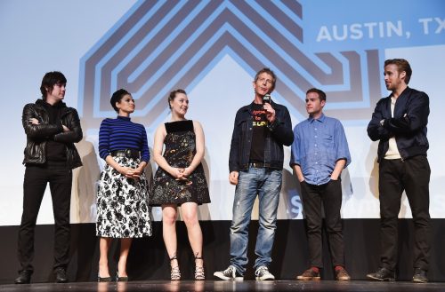 Johnny Jewel, Eva Mendes, Saoirse Ronan, Ben Mendelsohn, Iain De Caestecker, and Ryan Gosling at the 2015 SXSW festival