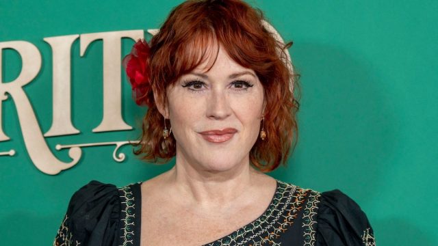 Molly Ringwald at the premiere of "Spirited" in 2022