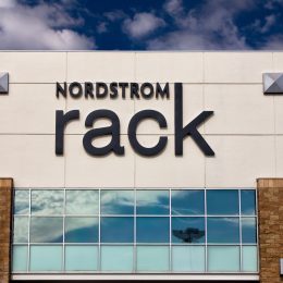 A Nordstrom Rack exterior storefront sign
