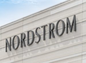 Nordstorm logo sign on store