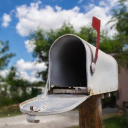 open mailbox on a clear day