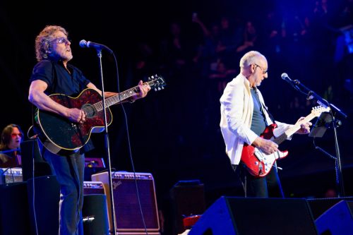 Roger Daltrey and Pete Townshend performing at Glastonbury Festival in 2015