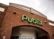 Publix retail grocery store entrance building sign